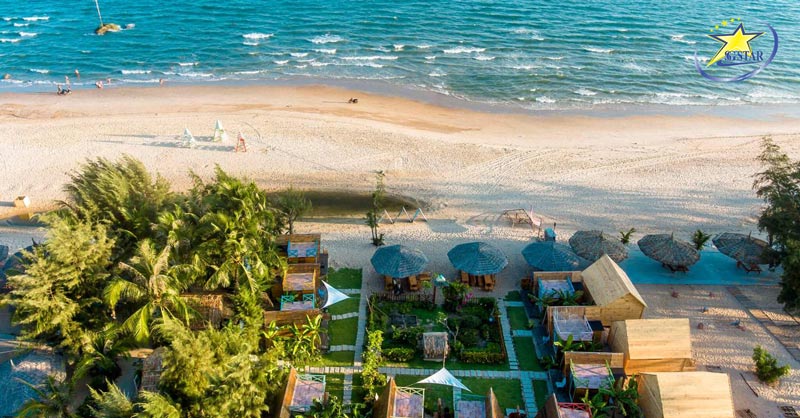 Bãi biển xanh, cát vàng đầy xinh đẹp tại Coco Beach Lagi Bình Thuận